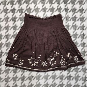 FOR THE REPUBLIC Medium Brown Skirt
